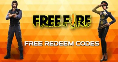 Free Fire redemption codes for today
