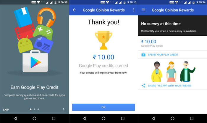 Google opinion rewards to get Free Fire Diamonds for free