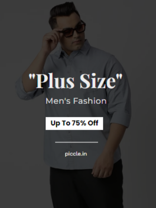 Up To 75% Off On Men’s Plus Size Fashion!